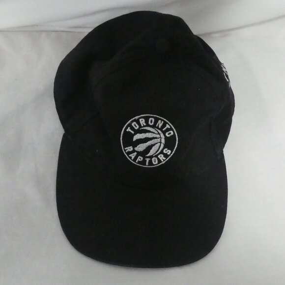 KNP HEADWEAR | Black Toronto Raptors Baseball Cap | Adjustable Velcro Strap Back - Picture 1 of 6